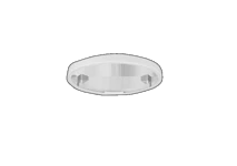 ASENNUSSARJA GLAMOX D70-R155 WHITE DISTANCERING