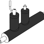 VENTTIILIELEMENTTI DN 40/140 SIS.TYHJ.