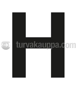 turvakauppa Irtokirjain h tarra 100mm