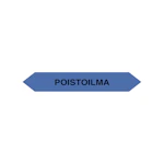 MERKINTÄTARRA POISTOILMA 160x25 TA