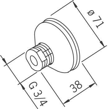 oras Hanaliitin oras 204740 3/4x12mm