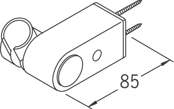 oras Käsisuihkun pidike oras 253100-11 valkoinen