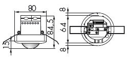 luxomat Liiketunnistin luxomat pd3-1c-fp 360d, ip20 val