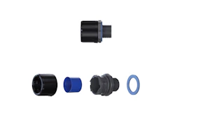flexicon Suojaletkuliitin muovi hf fpau28-m25b musta