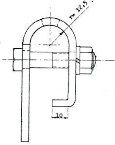 ivar petterssons järnmanufakt Skyltklämma 525991-a esk ut01125