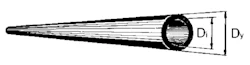 RÖR 405.965 GR1A L=2350 SYDKRAFT DY 48,3MM DI 40,2MM