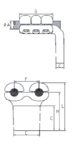 melbye T-avgren lpt 2x910/4-125 lb5728694 2xlina/platta 420kv