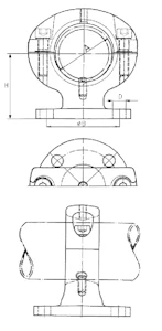 melbye Rörhållare 100/bcd76 m12 lb5278213 420kv