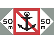 SJÖFARTSSKYLT FÖRBUDSOMRÅ SIDLED VÄ 500X1000 ONNLINE