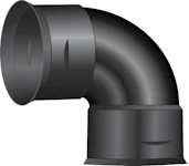 PVC-DRÄN.BÖJ 92X90GR.