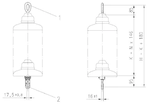 onninen Hängkedja 12ka 72,5kv r01 lb4395101 16mm hk11eb62