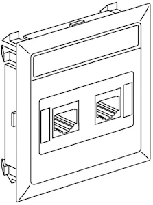 schneider electric Puhelinpistorasia schneider cyb-dp 1xamp rj11 1x6-nap suor