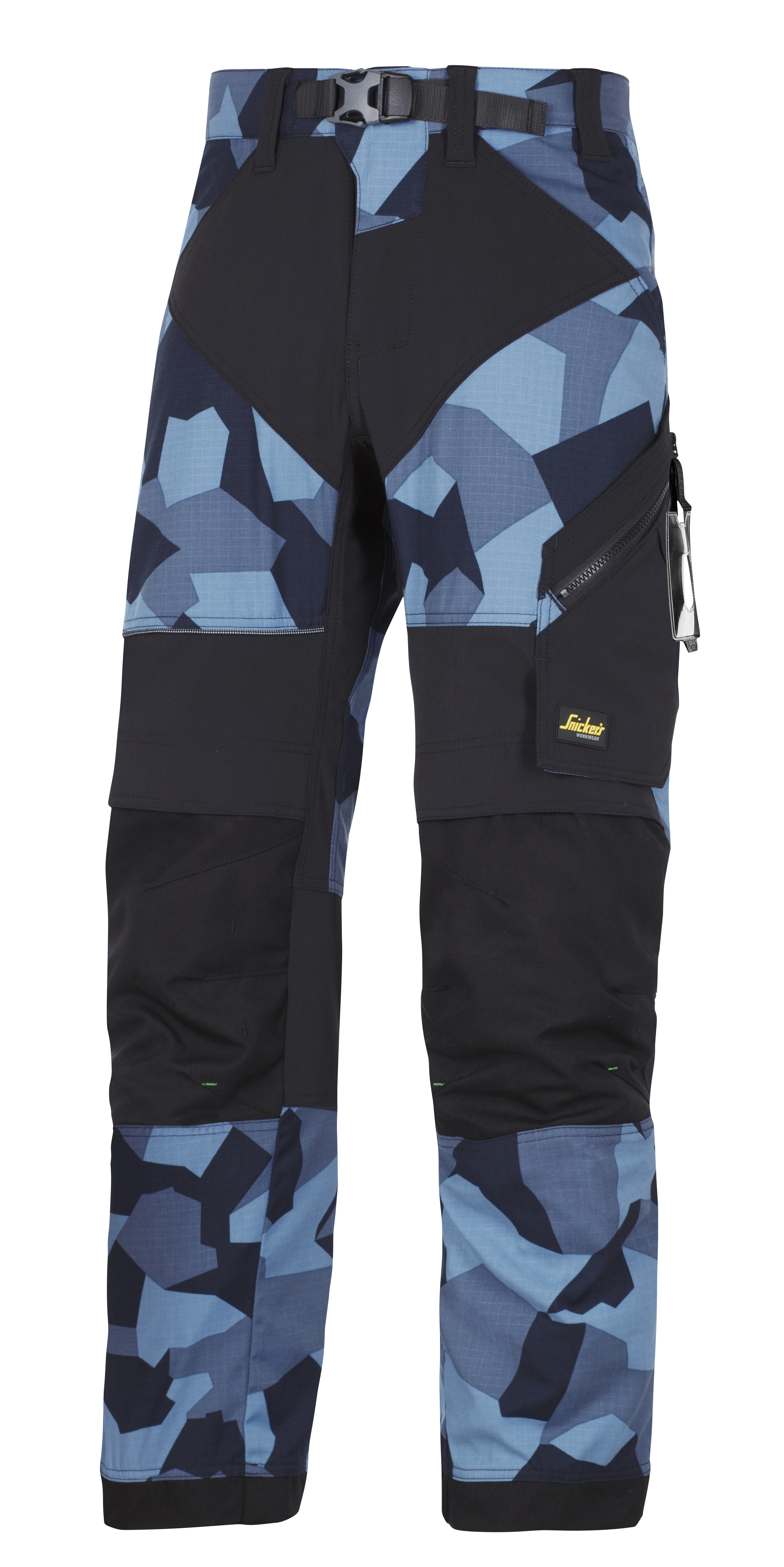 TYÖHOUSUT SNICKERS 6903-8604 SINI-MUSTA CAMO KOKO 258