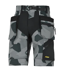 snickers workwear Työshortsit snickers 6904-8704 harmaa-musta camo koko 64