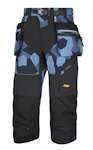 3/4-HOUSUT SNICKERS 6905-8604 SINI-MUSTA CAMO KOKO 88