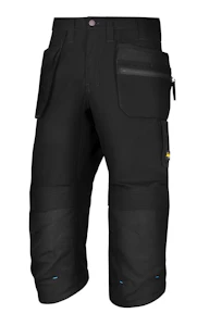 snickers workwear 3/4-housut snickers 6103-0404 musta koko 50