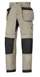 TYÖHOUSUT SNICKERS 6207-2004 KHAKI-MUSTA KOKO 108