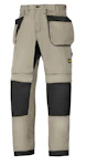 TYÖHOUSUT SNICKERS 6207-2004 KHAKI-MUSTA KOKO 146