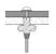 castor Ripustuskoukku castor rosett valk 20kpl