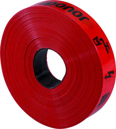 VAROITUSNAUHA UPONOR 40mm x 250m PUNAINEN
