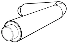 KULMAELEMENTTI DN150-315 45'