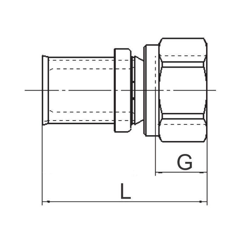 lk Suoraliitin sk lk 16x3/4 presspex