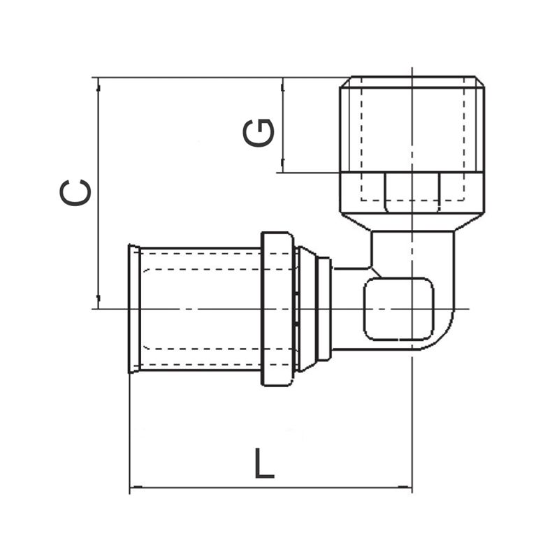 lk Kulmaliitin uk lk 90 16x1/2 presspex