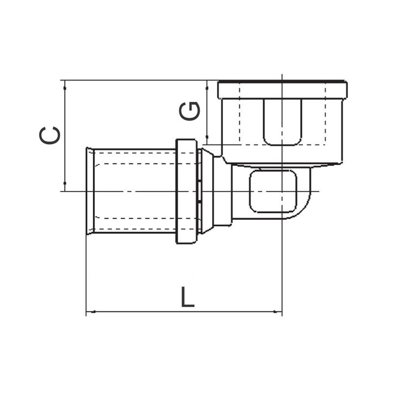 lk Kulmaliitin sk lk 90 16x1/2 presspex