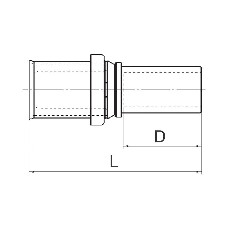 lk Kytkentäliitin lk 25x22 cu-putki presspex