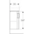 geberit Allaskaappi geberit renova compact 425x330x604 valkoinen