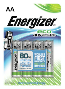 energizer Paristo alkali eco advanced aa/e91 4kpl