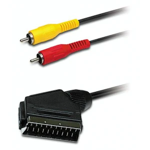 opal Scart to 1 rca video +1 rca audio 1,5m