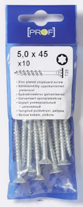 prof Träskruv prof t25 5x45 fzb 10st