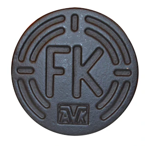 avk Lock ø propp märkt "fk" segjärn