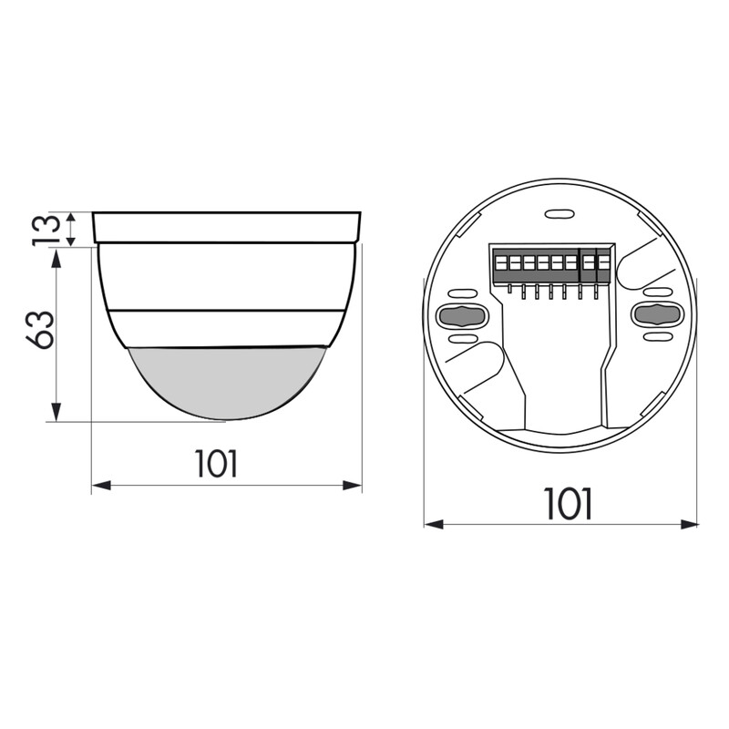 luxomat Läsnäolotunnistin luxomat pd4-m-2c-c-ap valonm val