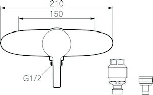 mora armatur Aputilahana mora 7903 mmix letkuliittimin