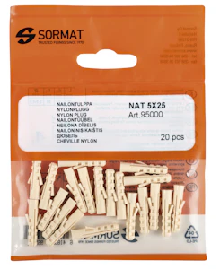 sormat Nailontulppa sormat nat 12 12x60mm 5kpl