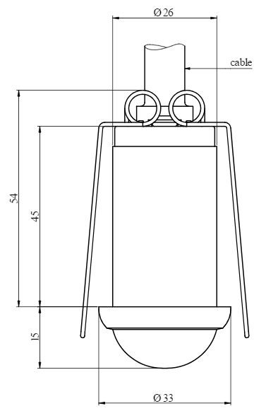 luxomat Läsnäolotunnistin luxomat pico-n-m-1c-fp