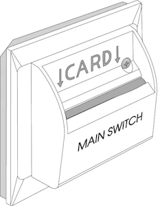 schneider electric Korttikytkin artic 6/1-kytkin/korttikytkin