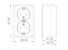 opal Pistorasia pinta opal 2s/16a/ip20 pprmusta