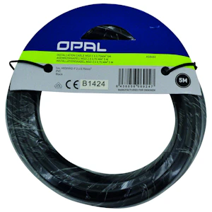 opal Asennuskaapeli opal mso 2x0,75mm2 10m musta