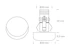 nordtronic Alasvalo anthea ip44 2w-350ma 10lm2700 wh mini