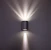 ftlight Seinä/kattovalaisin ulko diva 2x5w led ant.harmaa 3000k