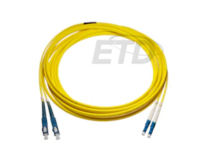 etd Kytkentäkaapeli-kuitu-etd 2sc - 2lc sm 3m oval
