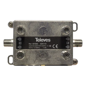 televes Haaroitin finnsat 5-1218mhz 4 x tap 11db i/o 4db