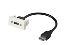 AV-RASIA FINNSAT 1 X USB 45X22,5MM, JOHTO 10CM