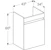 geberit Alakaappi geberit renova plan 435x345x605mm hikkoripuu