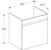 geberit Alakaappi geberit renova plan 585x446x606mm valkoinen