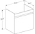 geberit Alakaappi geberit renova plan 634x446x606mm hikkoripuu vaal