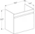 geberit Alakaappi geberit renova plan 682x446x606mm valkoinen